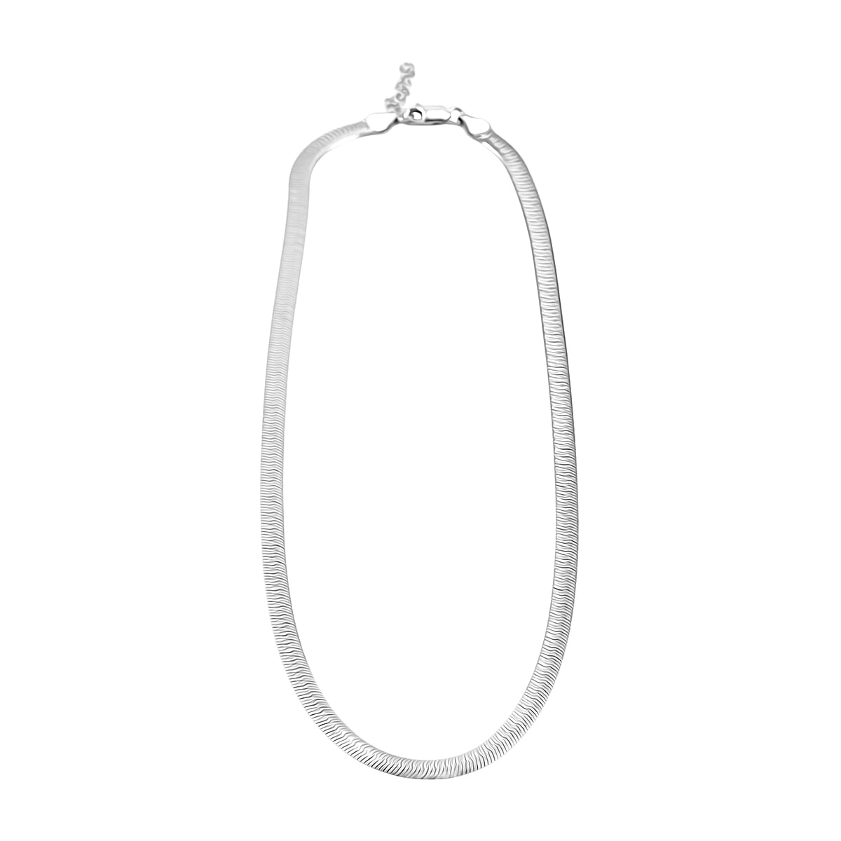 Italian Chain Necklace in Rhodium Over Sterling Silver 12.87 Grams 18 Inches image number 3