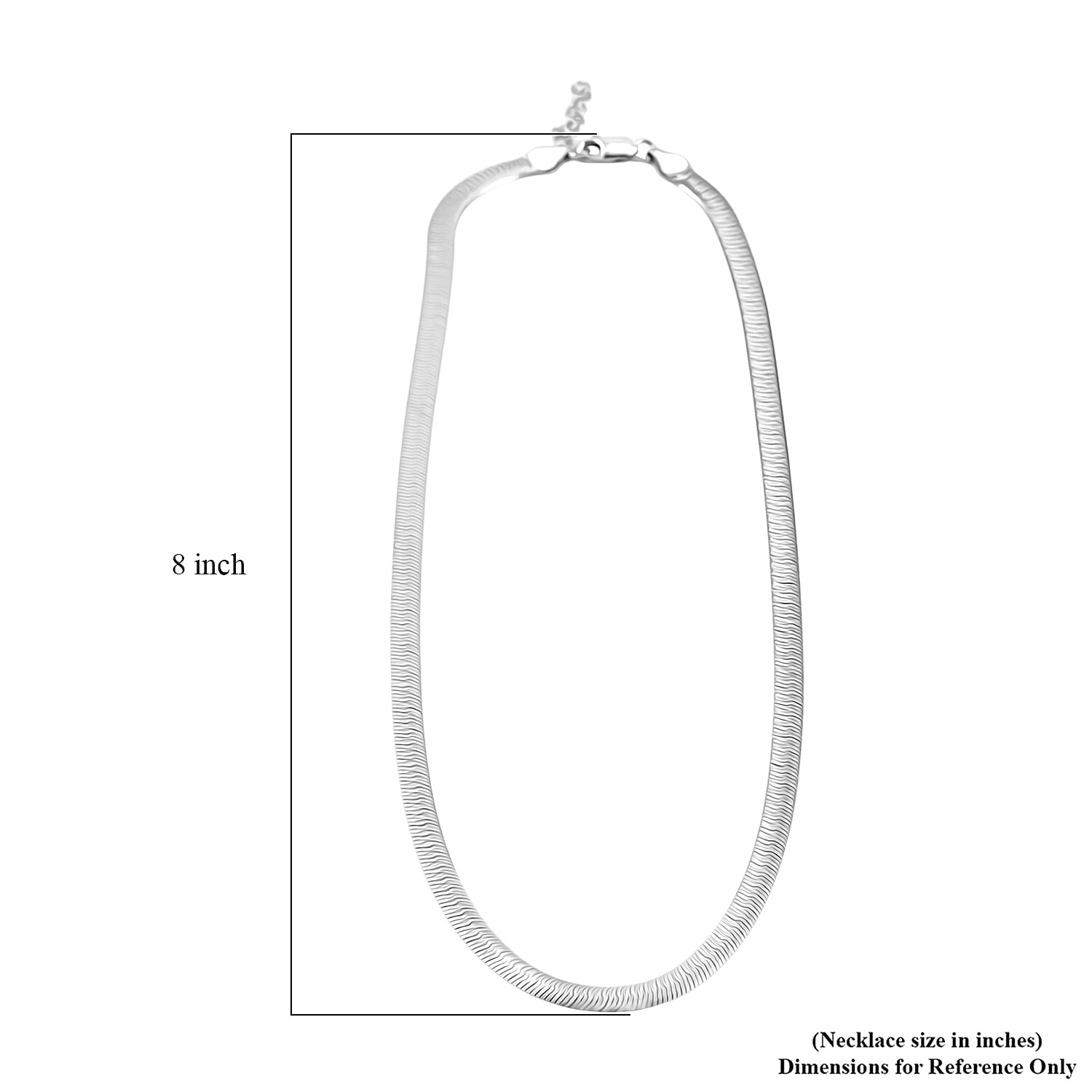 Italian Chain Necklace in Rhodium Over Sterling Silver 12.87 Grams 18 Inches