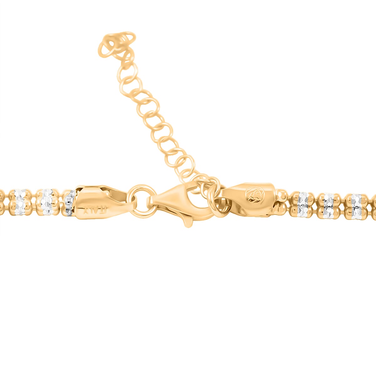 Doorbuster Italian Ice Chain Necklace in 14K YG Over and Sterling Silver 19.42 Grams 18 Inches image number 3