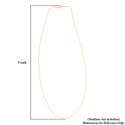 Italian 14K YG Over Sterling Silver Diamond-cut Rock Chain Necklace (20 Inches) (2.43 Grams)