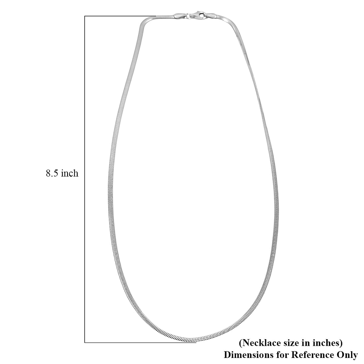 Italian Rhodium Over Sterling Silver Diamond-cut Dragon Tail Chain Necklace (20 Inches) (4.97 Grams) image number 6