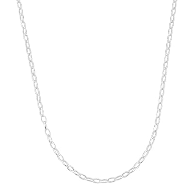 Italian Link Chain Necklace in Sterling Silver 8.10 Grams 20 Inches