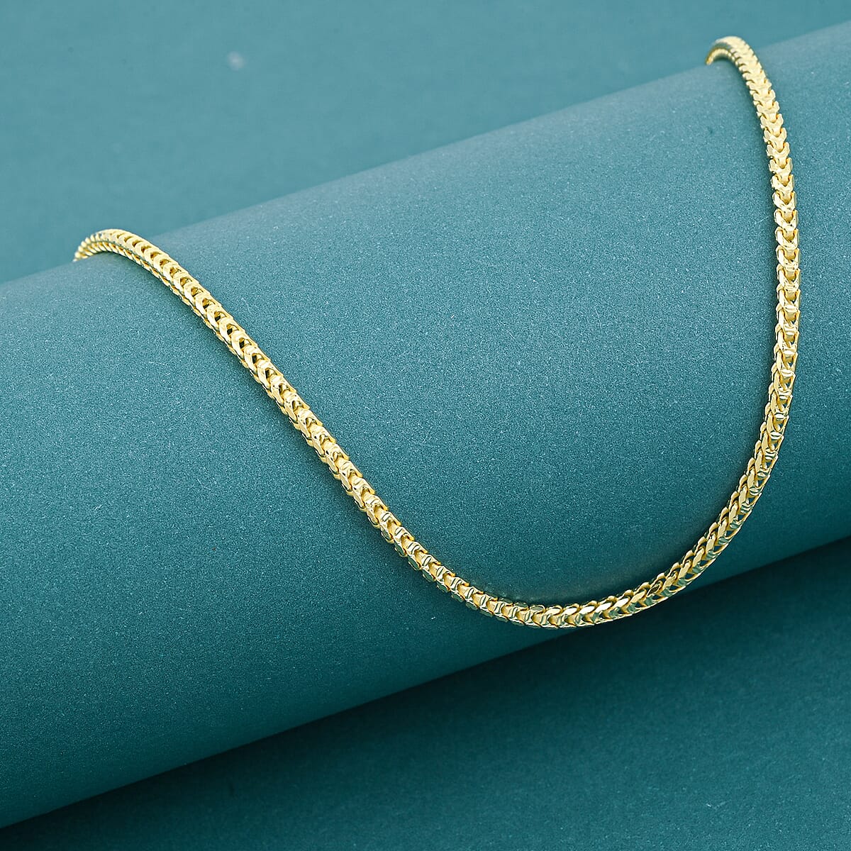 Italian Chain Necklace in 14K Yellow Gold Over Sterling Silver 9.07 Grams 20 Inches image number 1