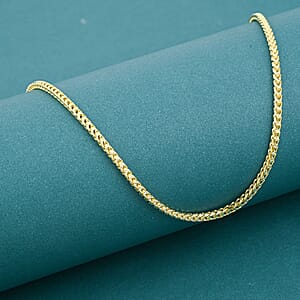 Italian Chain Necklace in 14K Yellow Gold Over Sterling Silver 9.07 Grams 20 Inches