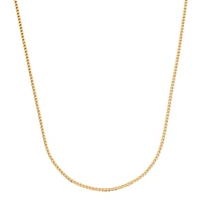 Italian Chain Necklace in 14K Yellow Gold Over Sterling Silver 9.07 Grams 20 Inches