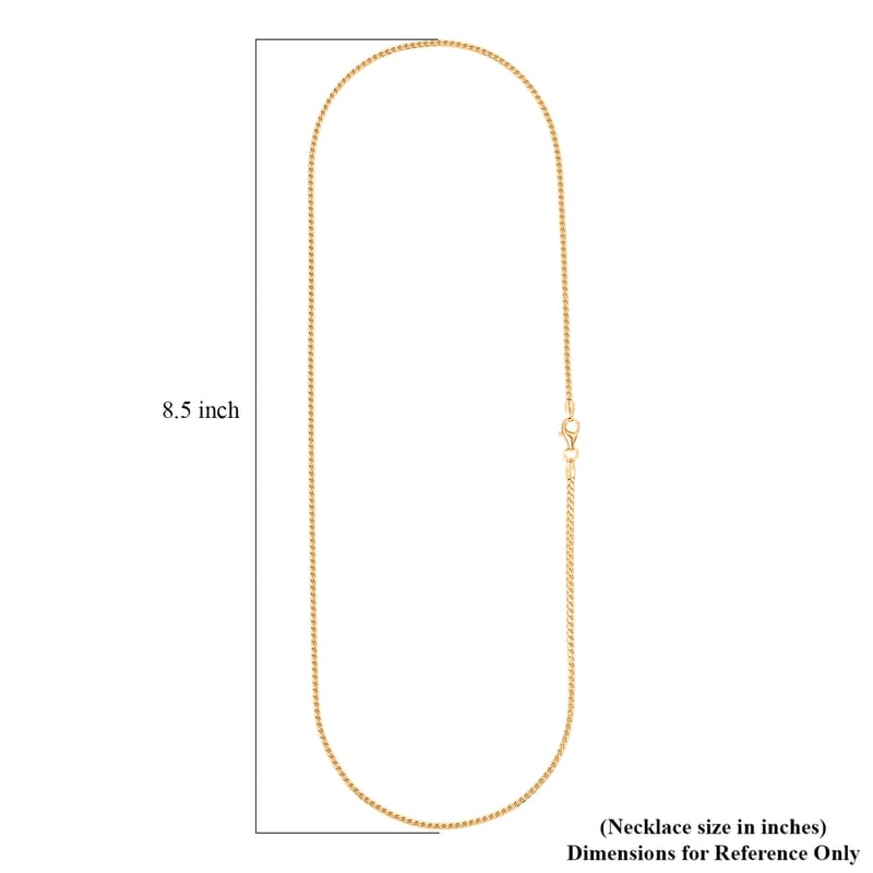 Italian Box Chain Necklace in 14K Yellow Gold Over Sterling Silver 9.07 Grams 20 Inches