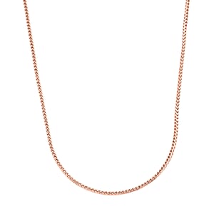 Italian Chain Necklace in 14K Rose Gold Over Sterling Silver 8.96 Grams 20 Inches