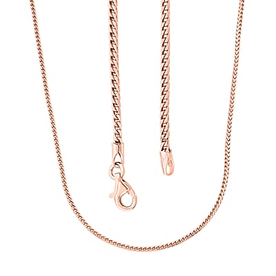 Italian Rope Chain Necklace in 14K Rose Gold Over Sterling Silver 8.96 Grams 20 Inches