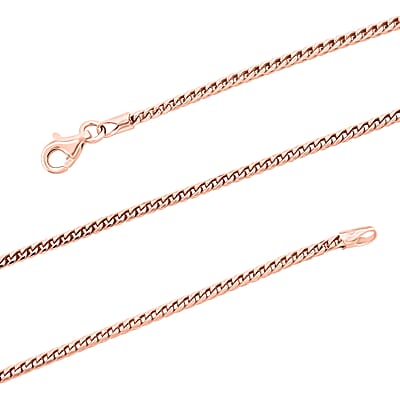 Italian Rope Chain Necklace in 14K Rose Gold Over Sterling Silver 8.96 Grams 20 Inches