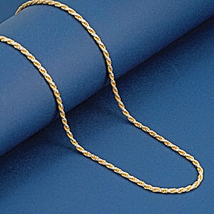 Italian Chain Necklace in 14K YG Over and Sterling Silver 9.03 Grams 20 Inches