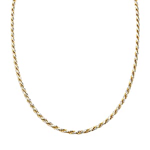 Italian Chain Necklace in 14K YG Over and Sterling Silver 9.03 Grams 20 Inches