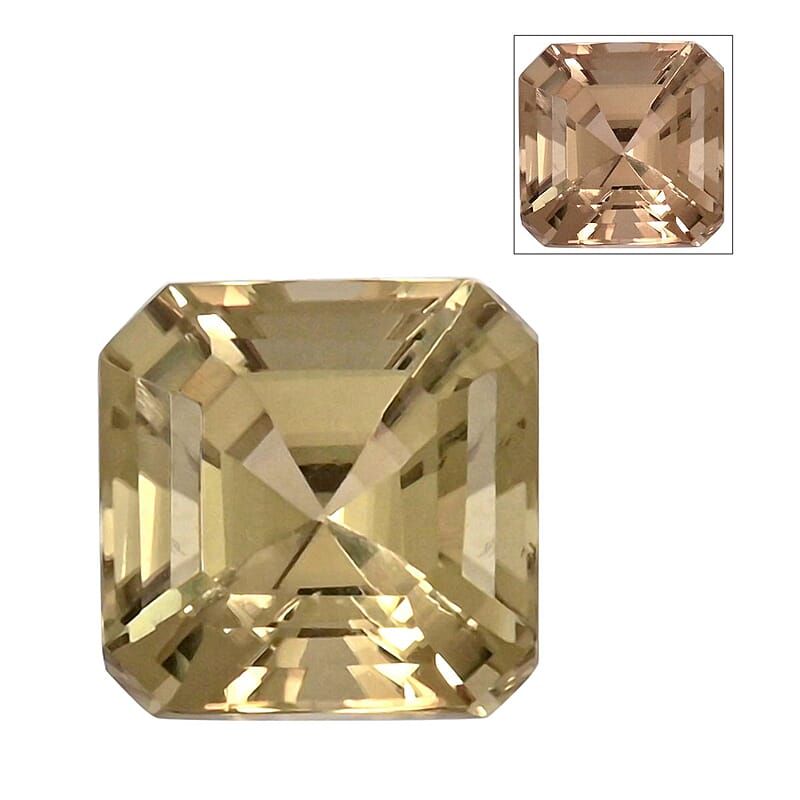 Certified and Appraised AAAA Asscher Cut Turkizite (Sqr Free Size) 6.00 ctw