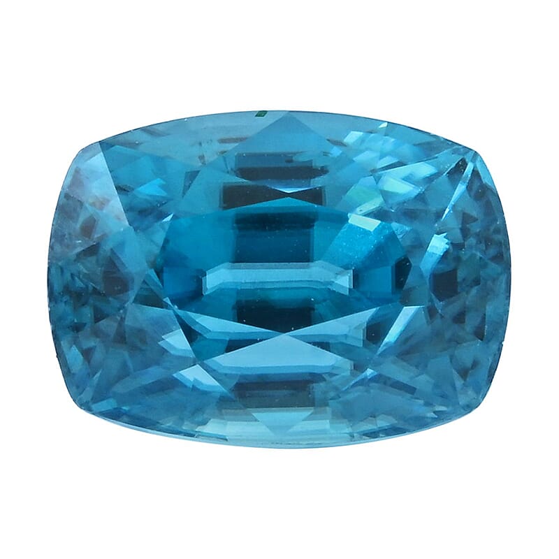 AAAA Perito Moreno Cambodian Blue Zircon (Cush Free Size) 6.00 ctw