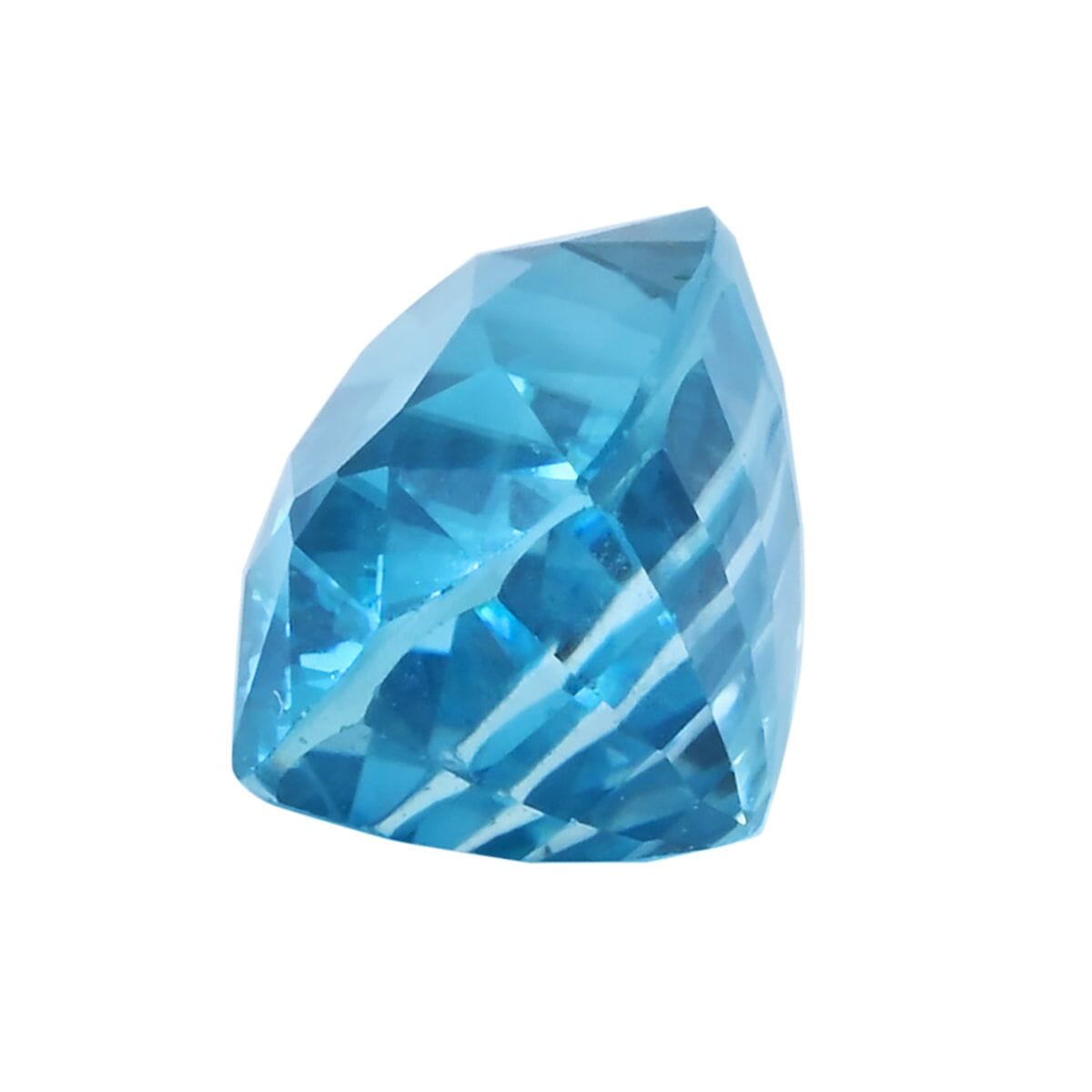 AAAA Perito Moreno Cambodian Blue Zircon (Cush Free Size) 6.00 ctw image number 1