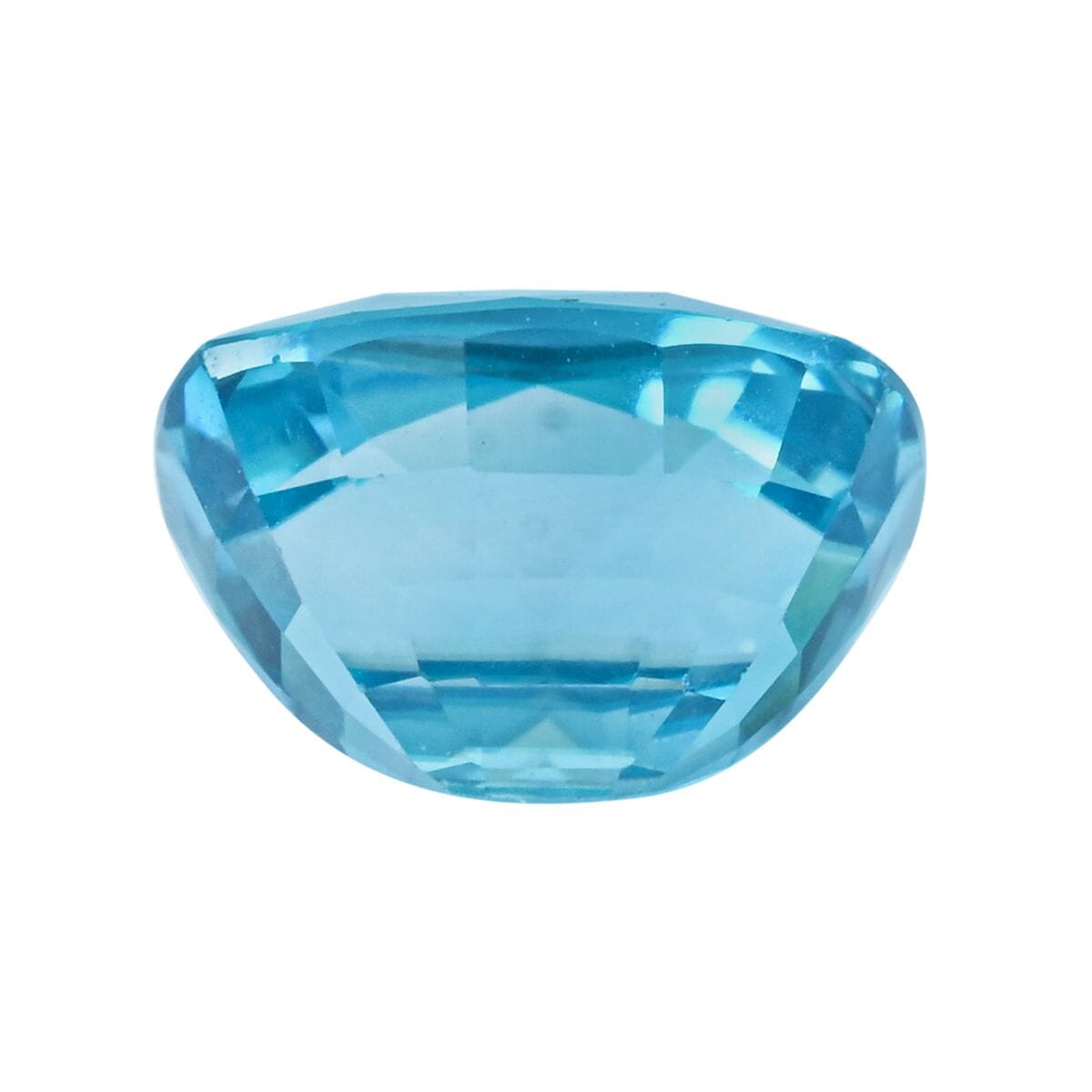 AAAA Perito Moreno Cambodian Blue Zircon (Cush Free Size) 6.00 ctw image number 2