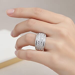 14K White Gold White Diamond Ring (Size 6.0) (5 g) 1.00 ctw