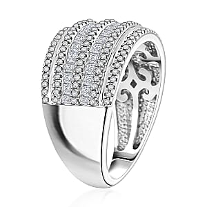 White Diamond Ring in 14K White Gold 1.00 ctw (Size 8.0)