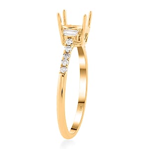 Luxoro Diamond (I2) 0.25 ctw Mounting Ring in 14K Yellow Gold (Size 8.0)