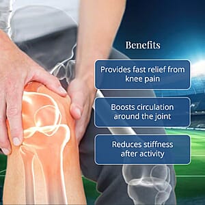 Massage Knee Wrap with Bulit-in Controller and Adaptor (100-240V 50/60hz, 12V 2000mA)