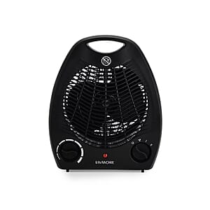 Livmore 110V Compact Fan Heater - Black