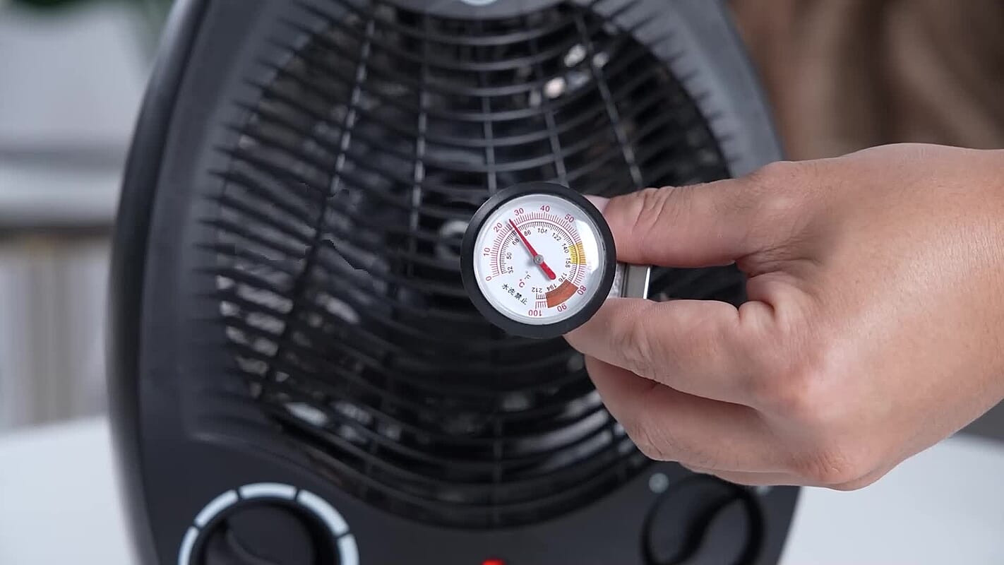 Livmore 110V Compact Fan Heater - Black