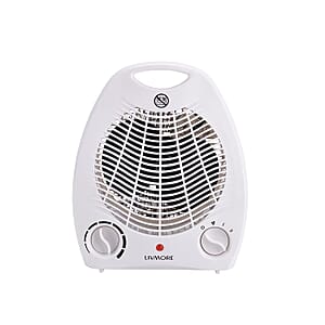 Livmore 110V Compact Fan Heater - White
