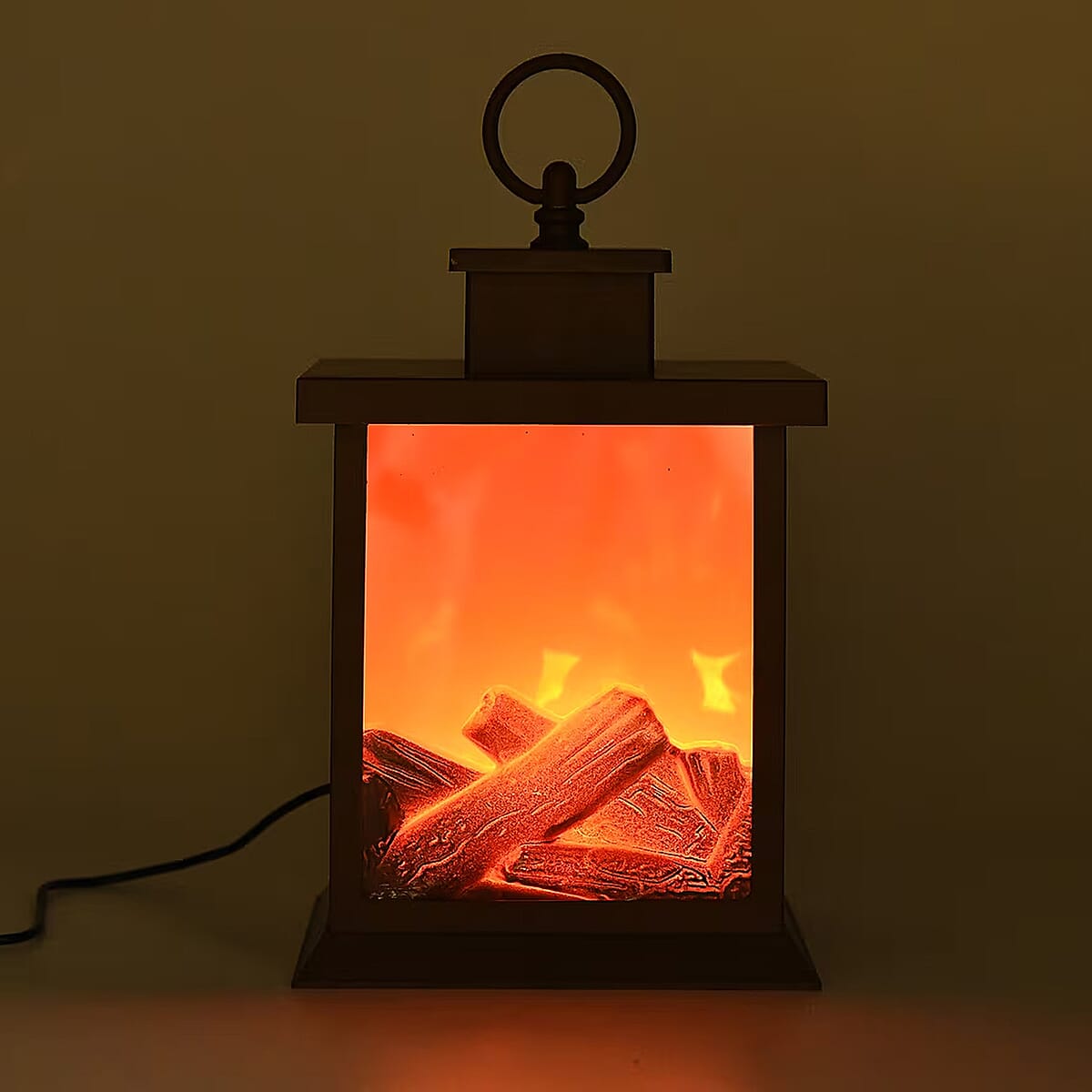 Livmore Carbon Fireplace Lamp with Powered by USB Cable (Included) image number 1