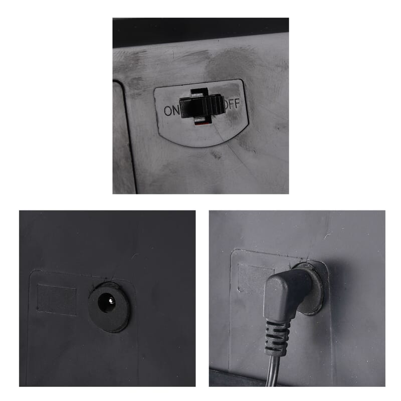 Livmore Carbon Fireplace Lamp with Powered by USB Cable (Included)