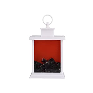 Livmore Carbon Fireplace Lamp with Powered by USB Cable (Included)