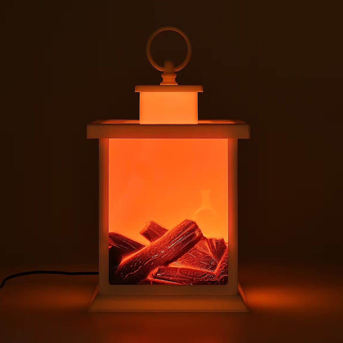 Livmore Carbon Fireplace Lamp with Powered by USB Cable (Included) image number 1
