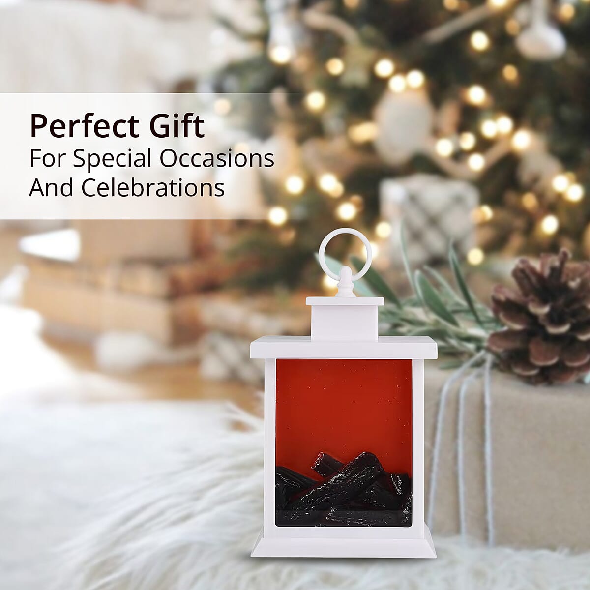 Livmore Carbon Fireplace Lamp with Powered by USB Cable (Included) image number 5