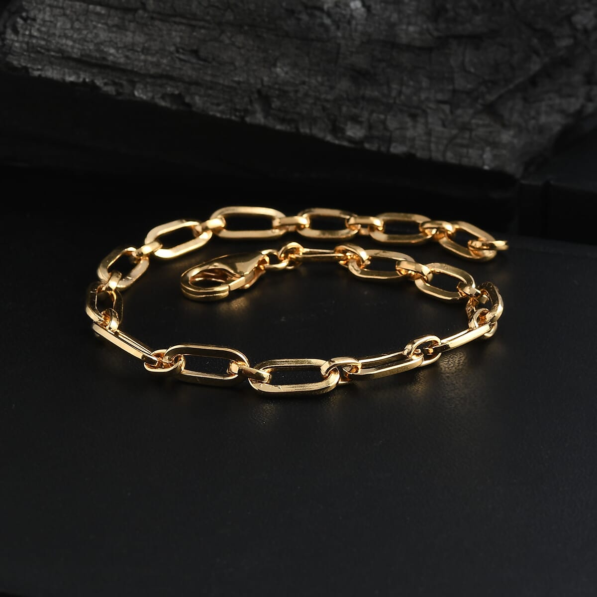 D'Joy Link Chain Bracelet in 18K Vermeil Yellow Gold Over Sterling Silver (7.25 In) 6.5 Grams image number 1
