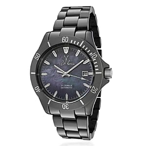 Closeout Toywatch Mother of Pearl Black Ceramic Automatic 41mm Watch