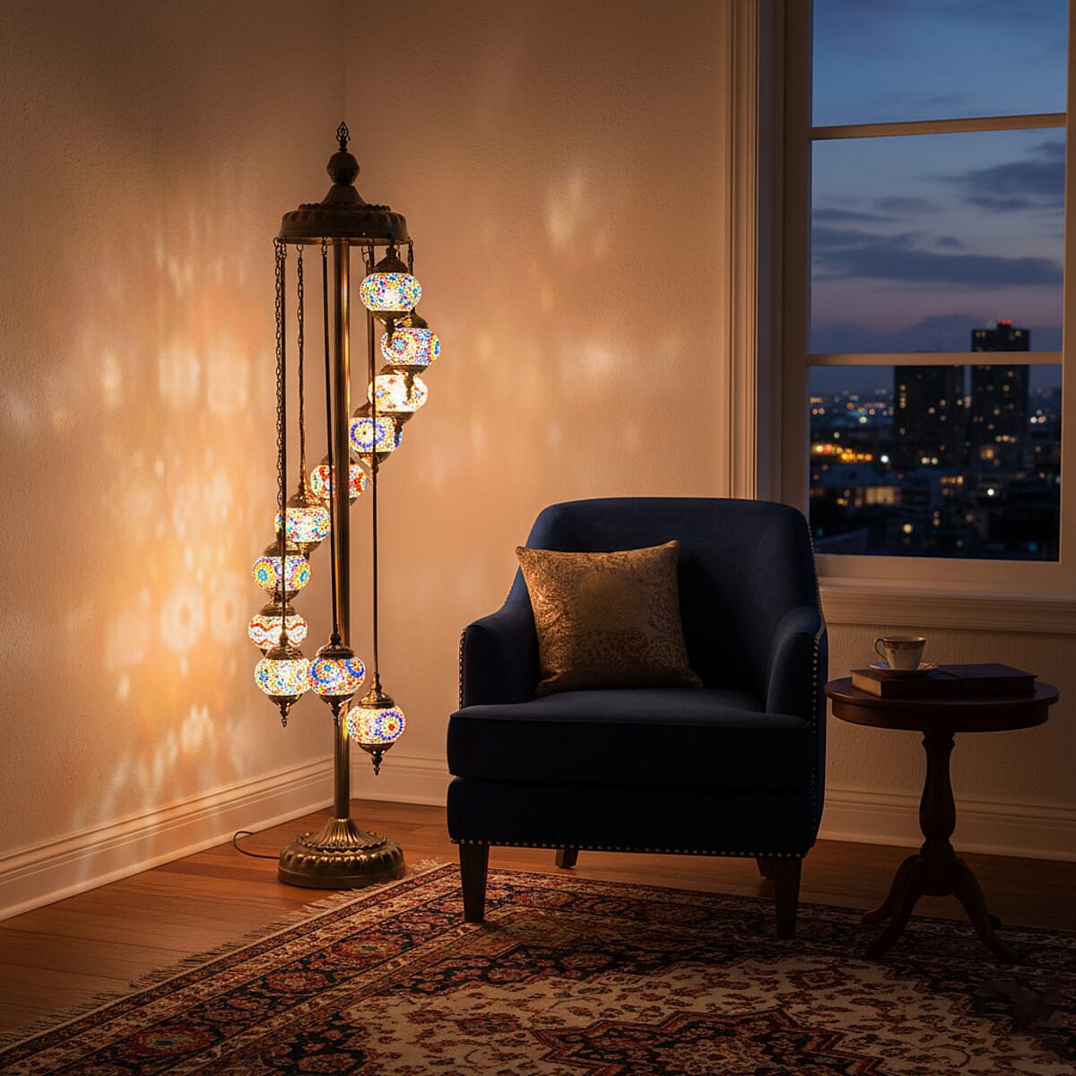 Doorbuster Livmore 11 Heads Turkish Lamp with Plug (including E12 Bulb) (100V, 60W) image number 1