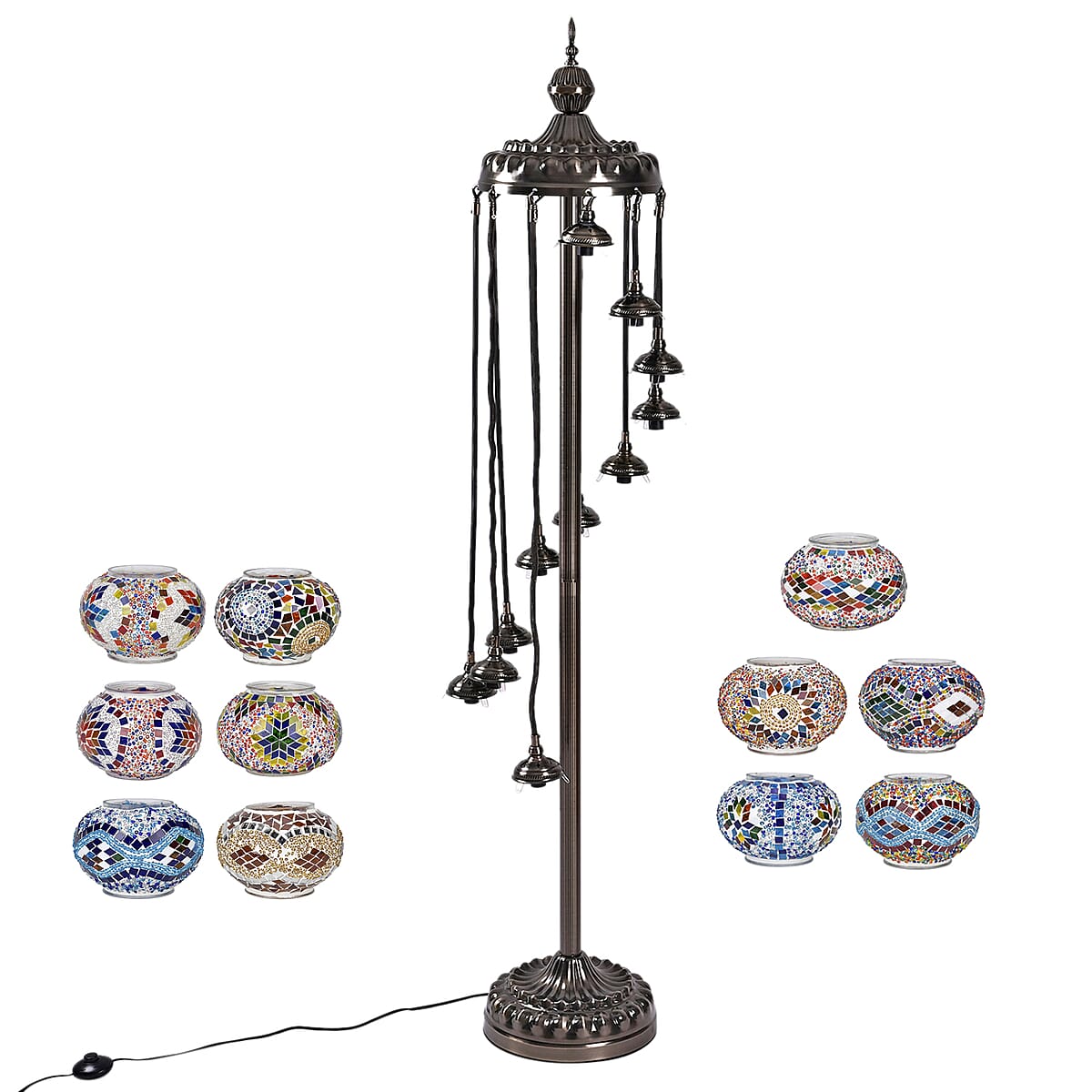 Doorbuster Livmore 11 Heads Turkish Lamp with Plug (including E12 Bulb) (100V, 60W) image number 4