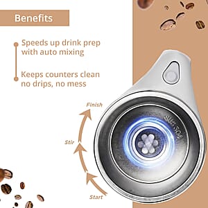 Livmore White Automatic Magnetic Stirring Cup (380 ml)