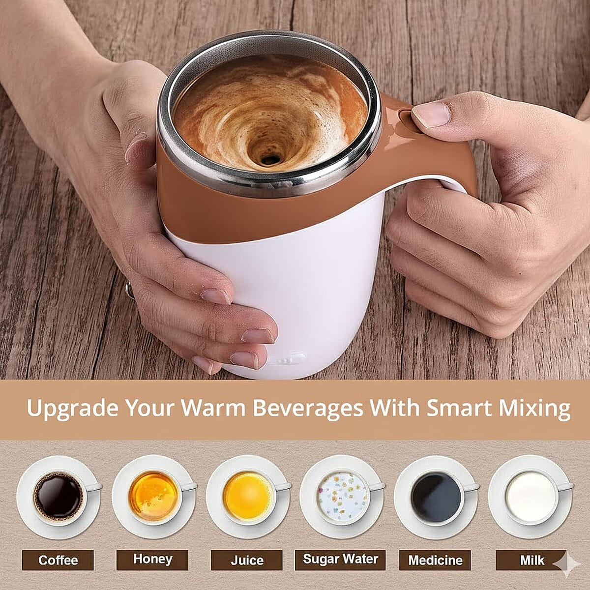 Livmore Coffee Automatic Magnetic Stirring Cup (380 ml) image number 4