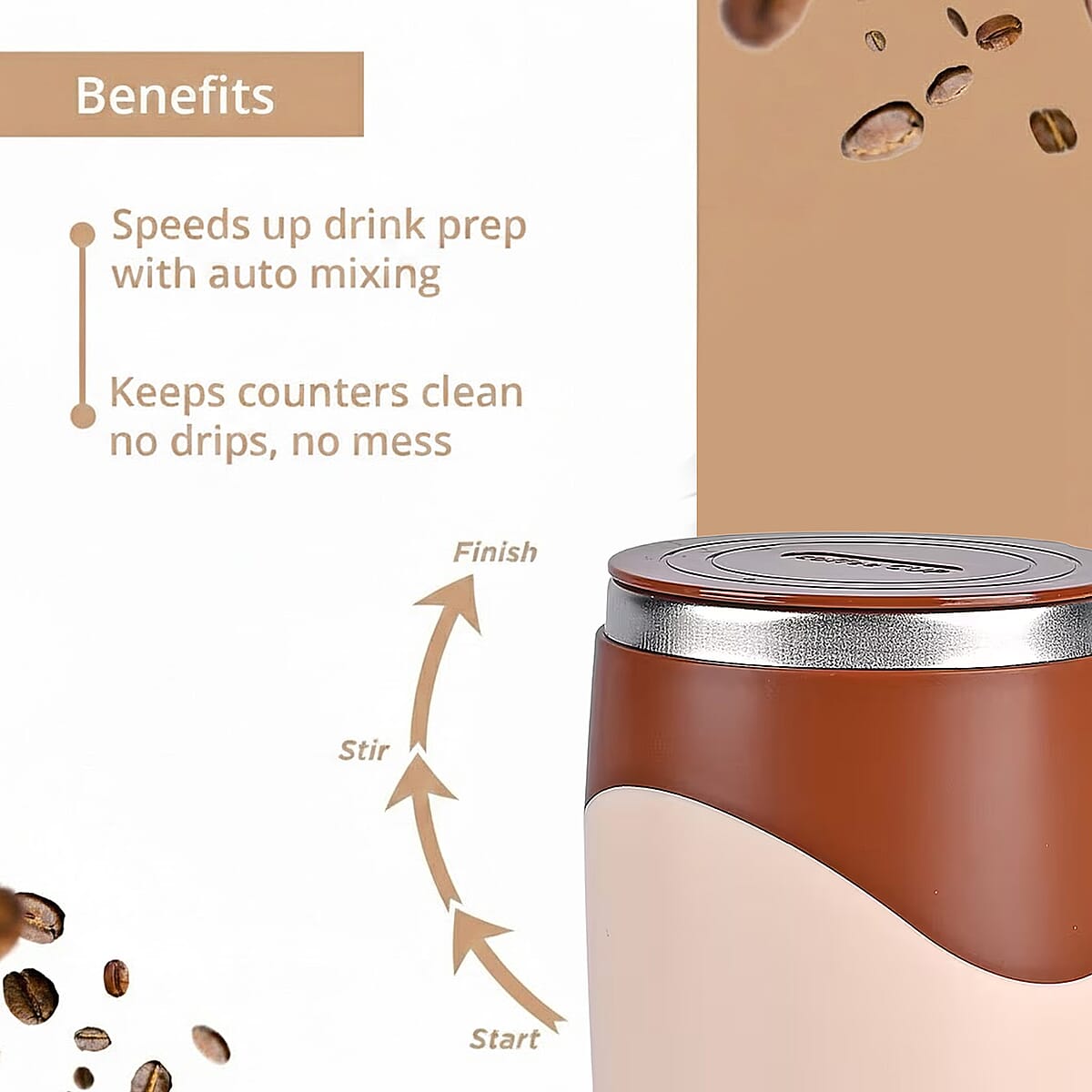 Livmore Coffee Automatic Magnetic Stirring Cup (380 ml) image number 6