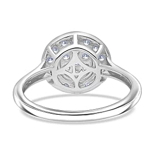Lab Grown Diamond (SI-GH) 0.50 ctw Ring in Rhodium Over Sterling Silver (Size 8)