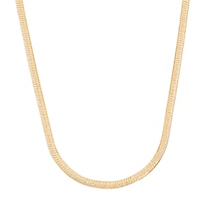 Italian Chain Necklace in 14K Yellow Gold Over Sterling Silver 10.21 Grams 20 Inches