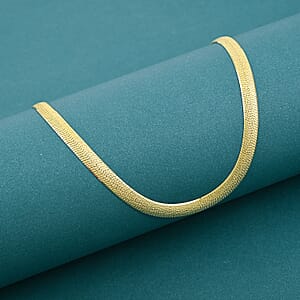 Italian Chain Necklace in 14K Yellow Gold Over Sterling Silver 10.21 Grams 20 Inches