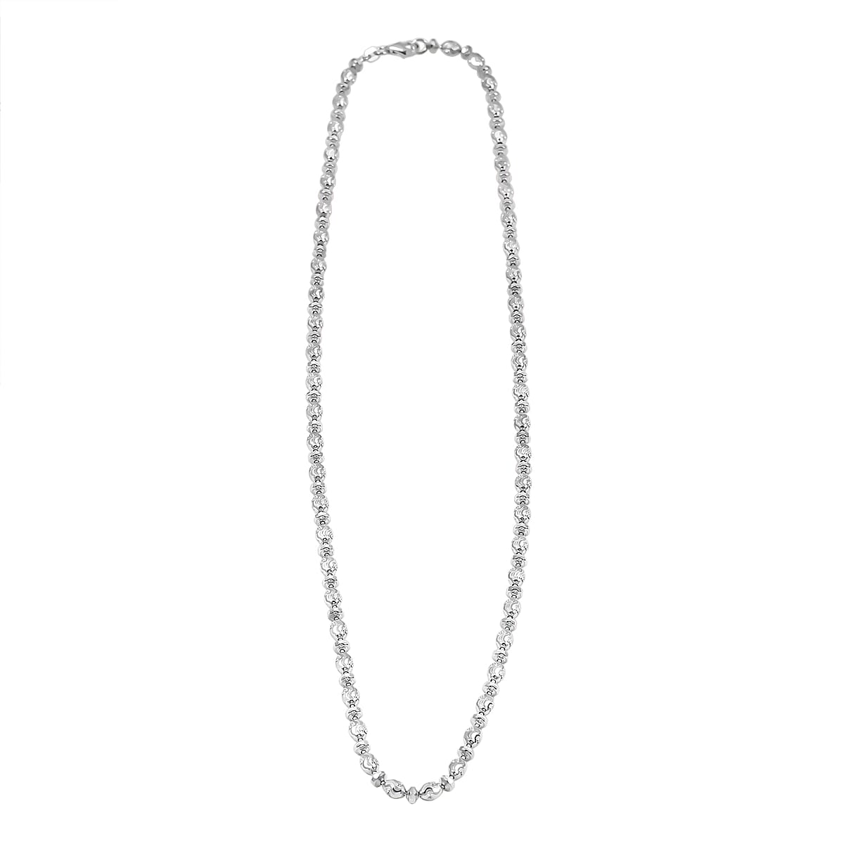 Italian Rhodium Over Sterling Silver Chain Necklace (20 Inches) (15.51 Grams) image number 3
