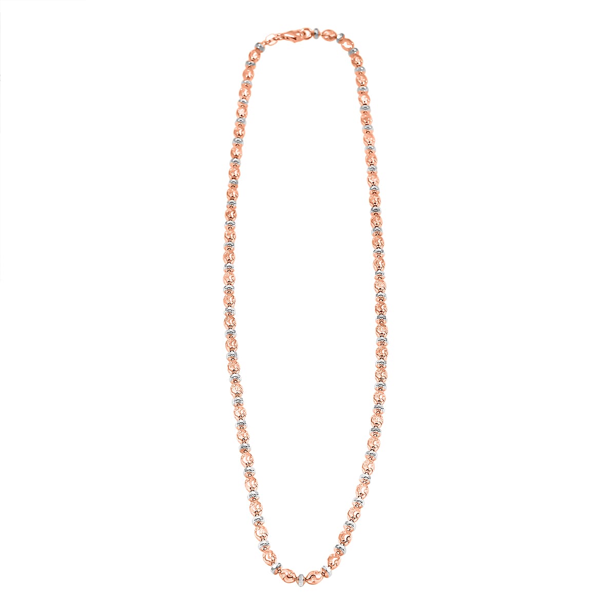 Italian 14K RG Over Sterling Silver Chain Necklace (20 Inches) (16.17 Grams) image number 3