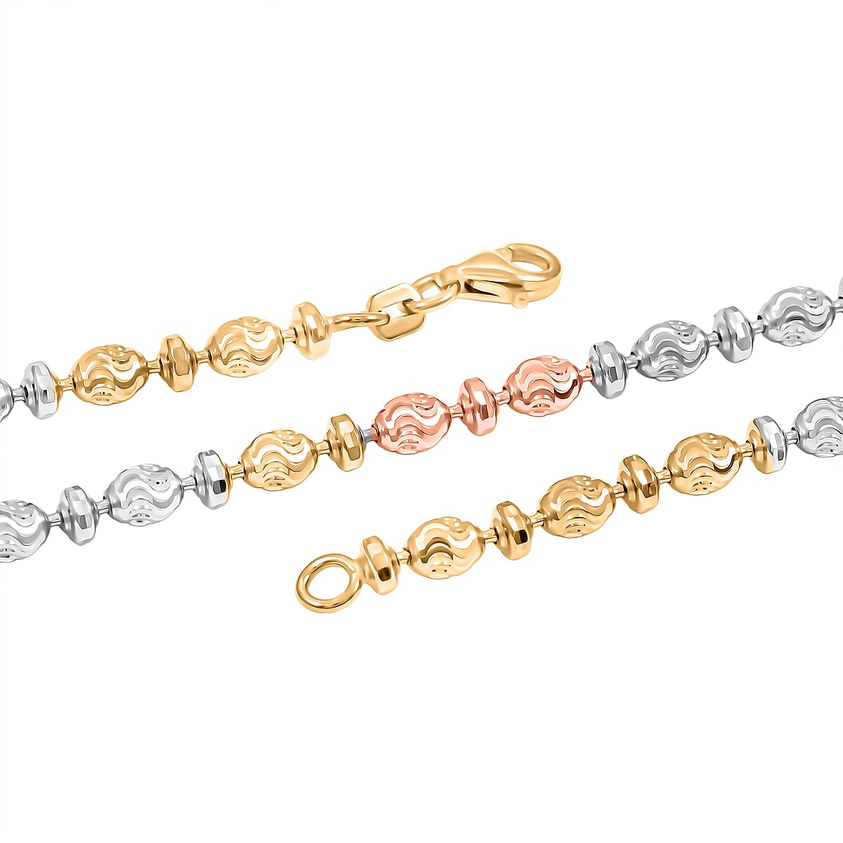 Italian 14K YRG Over and Sterling Silver Chain Necklace (20 Inches) (15.86 Grams) image number 5