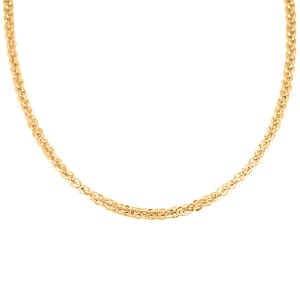 Italian Vortex Chain Necklace in 14K Yellow Gold Over Sterling Silver 17.93 Grams 20 Inches