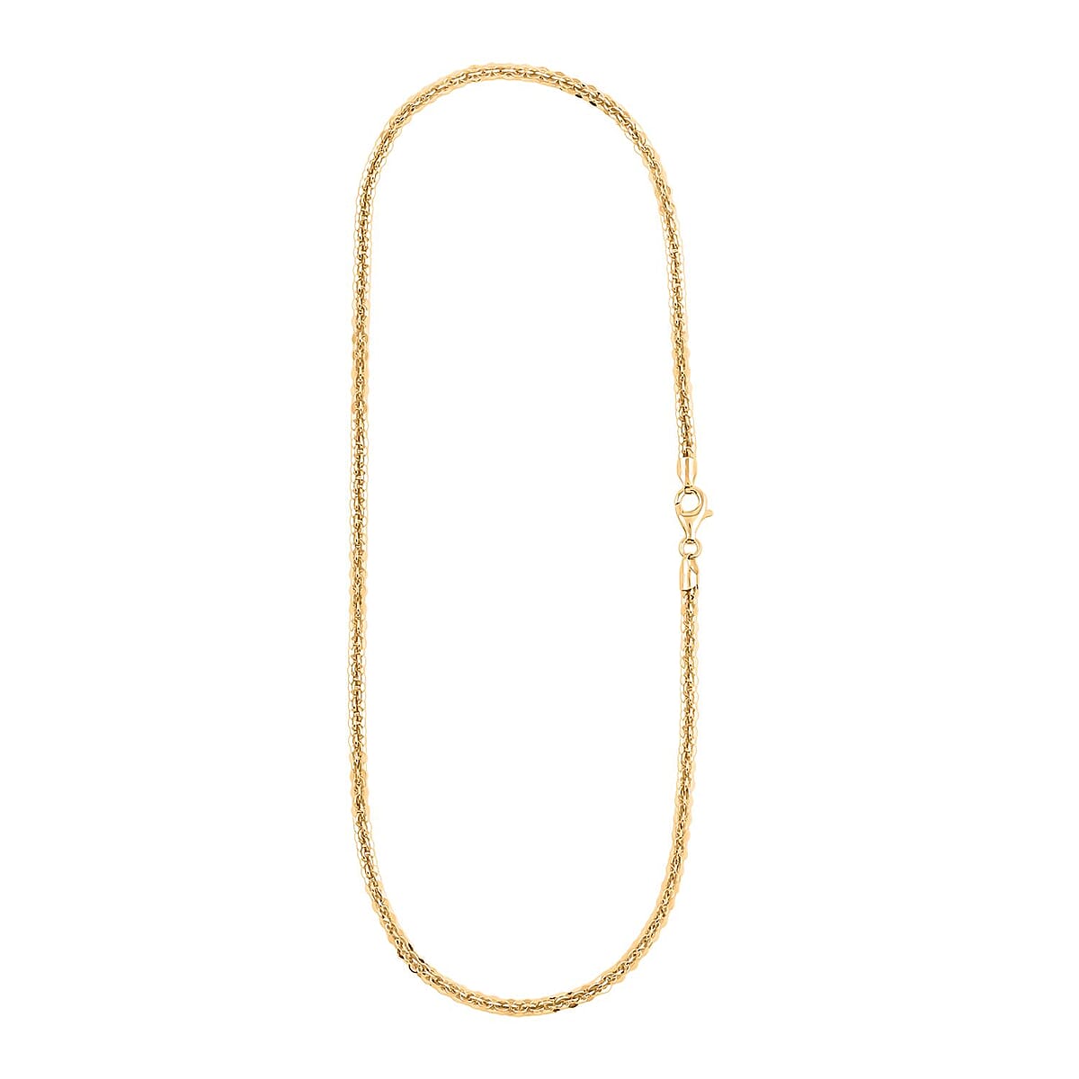 Italian Vortex Chain Necklace in 14K Yellow Gold Over Sterling Silver 17.93 Grams 20 Inches image number 5