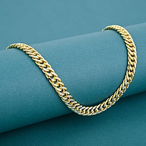 Italian Curb Chain Necklace in 14K YG Over and Sterling Silver 34.3 Grams 22 Inches