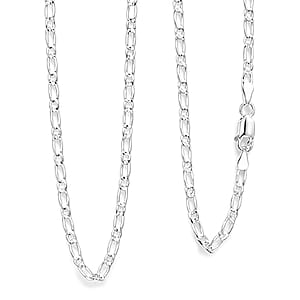 Italian Chain Necklace in Sterling Silver 5.70 Grams 24 Inches