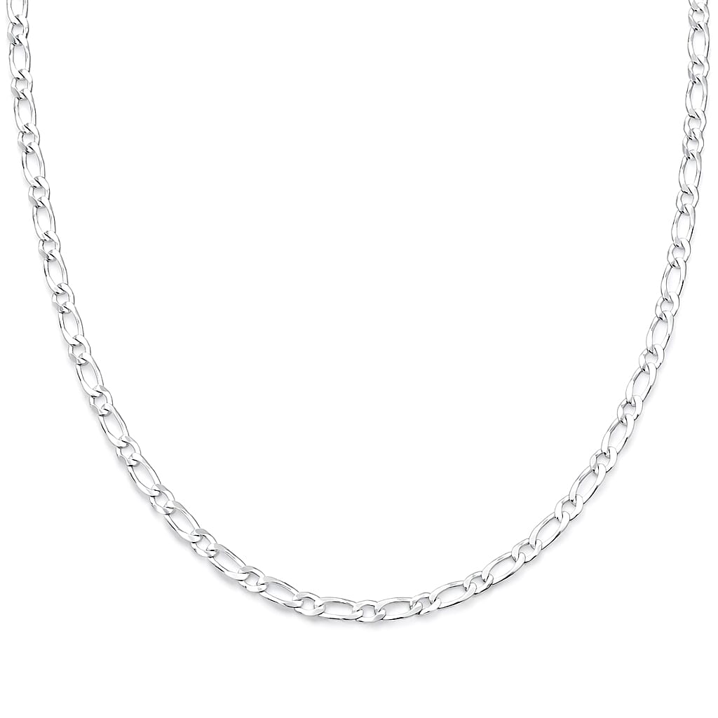 Italian Cuban Link Chain Necklace in Sterling Silver 5.70 Grams 24 Inches