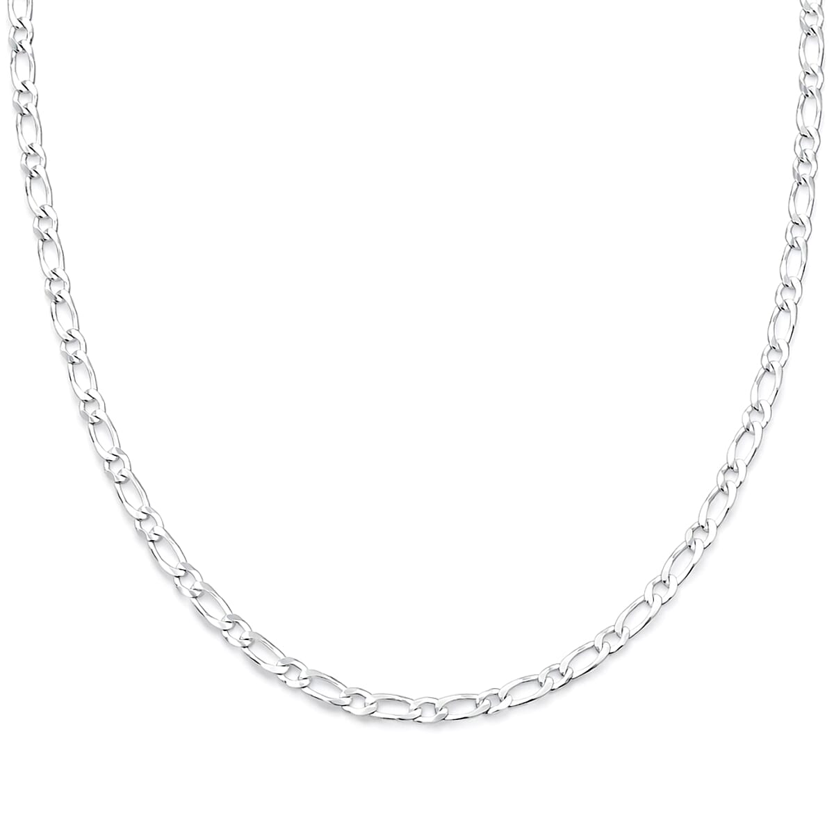 Italian Chain Necklace in Sterling Silver 5.70 Grams 24 Inches image number 3
